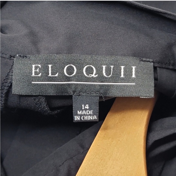 Eloquii Black Pleated top - Picture 5 of 5